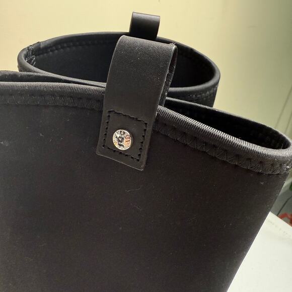 Michael Kors Womens Black Charm Stretch Rain Boot Size 8 Rubber Neoprene - Picture 4 of 10